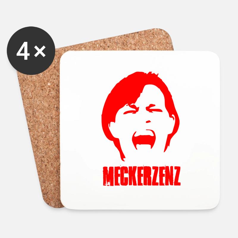 Meckerzenz - Untersetzer (4er-Set) - Weiß