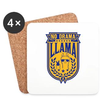 Relax No Drama Llama - Coasters (set of 4) - white - Front