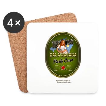 Cala Rajada Party Crew - Dessous de verre (lot de 4) - blanc - Devant