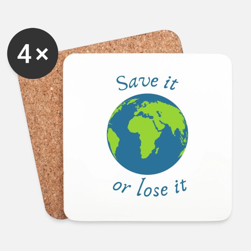 save it or loose it - Untersetzer (4er-Set) - Weiß
