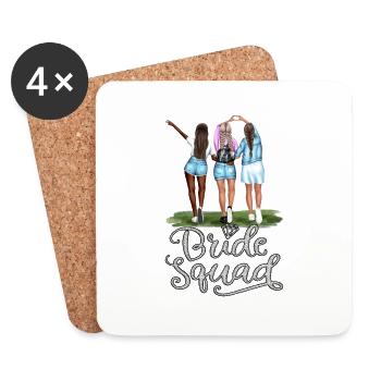 Bride bride wedding stag party bridesmaid party stag party - Coasters (set of 4) - white - Front