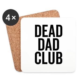 Dead Dad Club - Coasters (set of 4) - white - Front