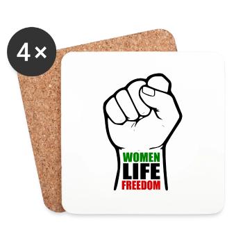 Women life freedom - Coasters (set of 4) - white - Front