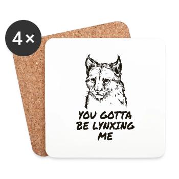 Lynx - Dessous de verre (lot de 4) - blanc - Devant