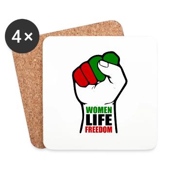 Women life freedom - Coasters (set of 4) - white - Front