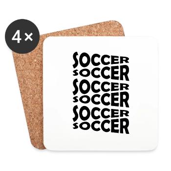 Fußball Soccer - Coasters (set of 4) - white - Front