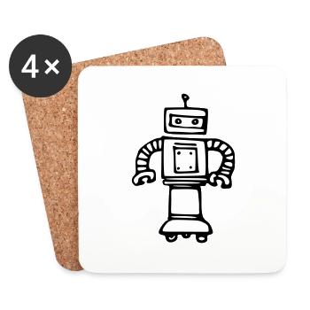 Robot 77a0re9 - Dessous de verre (lot de 4) - blanc - Devant