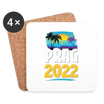 Prague 2023 - Coasters (set of 4) - white - Front