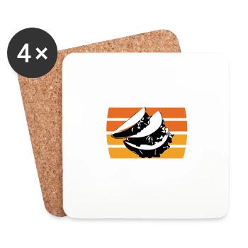 Im into fitness fitness taco in my mouth - Coasters (set of 4) - white - Front