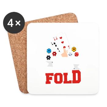 I've Seen My Hand You Should Fold Poker Player Gam - Coasters (set of 4) - white - Front
