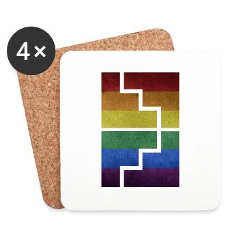 Geometrics - Coasters (set of 4) - white - Front