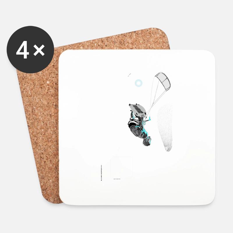Ikarus Kiteboarding - Coasters (set of 4) - white