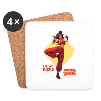 I get my kicks out of you 1 - Coasters (set of 4) - white - Front