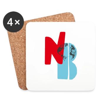 N O B II - Dessous de verre (lot de 4) - blanc - Devant