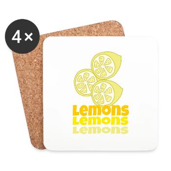 lemons - Untersetzer (4er-Set) - Weiß - Vorne