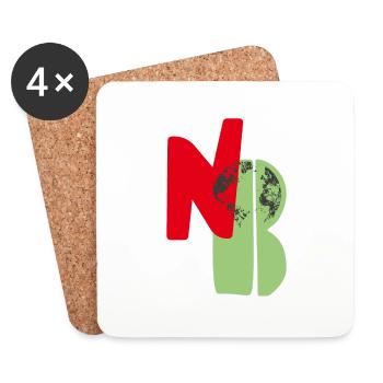N O B III - Untersetzer (4er-Set) - Weiß - Vorne