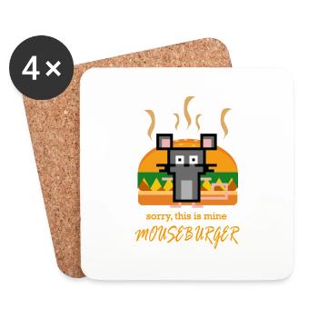 Mouseburger - Coasters (set of 4) - white - Front