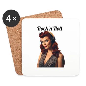 Pinup - Untersetzer (4er-Set) - Weiß - Vorne