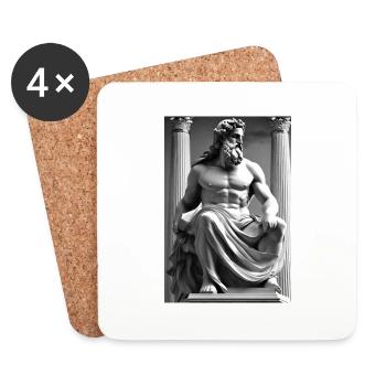 Zeus II - Dessous de verre (lot de 4) - blanc - Devant