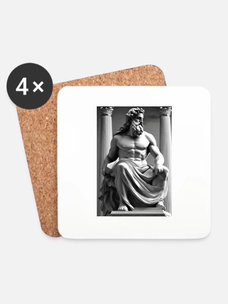 Zeus II - Coasters (set of 4) - white