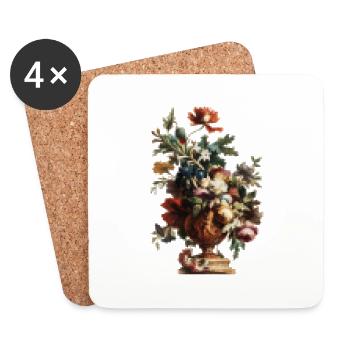 Nature morte 1 - Dessous de verre (lot de 4) - blanc - Devant