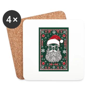 Ugly Christmas I - Coasters (set of 4) - white - Front
