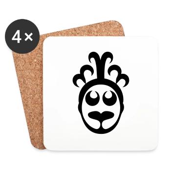 Clown - Untersetzer (4er-Set) - Weiß - Vorne