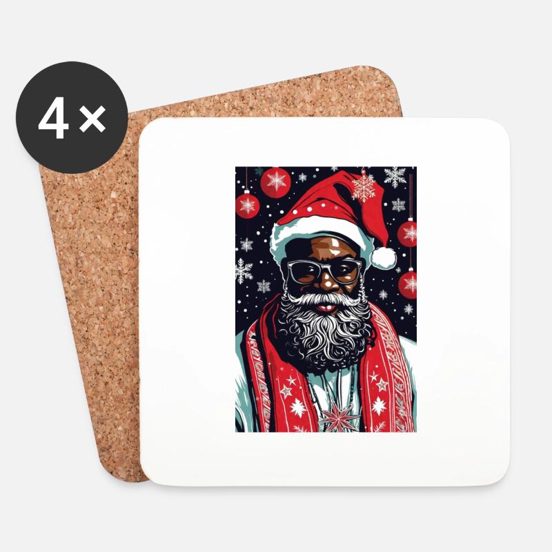 Ugly Christmas III - Untersetzer (4er-Set) - Weiß