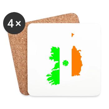 irland - Untersetzer (4er-Set) - Weiß - Vorne