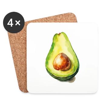avocado - Untersetzer (4er-Set) - Weiß - Vorne