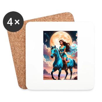 personalized design mother's gift - Coasters (set of 4) - white - Front