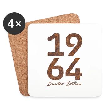 Millésime 1964 : Édition limitée à l’aspect rouille - Dessous de verre (lot de 4) - blanc - Devant