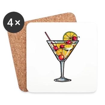 Lemonade Drink - Coasters (set of 4) - white - Front