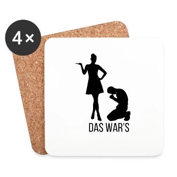Bachelor Party - Coasters (set of 4) - white - Front