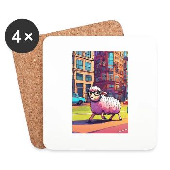 Township - Coasters (set of 4) - white - Front