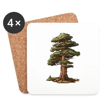 Pine - Coasters (set of 4) - white - Front