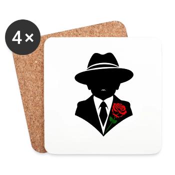 Baby Capone - With Style & Rose - Coasters (set of 4) - white - Front