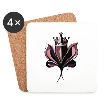 Royal Coat of Arms - Coasters (set of 4) - white - Front