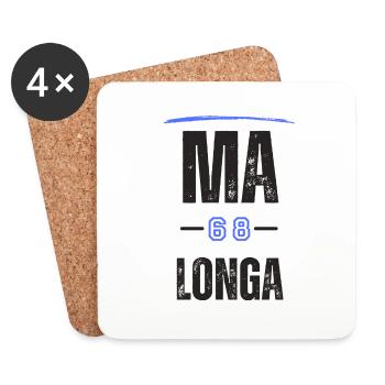 Mannheim 68 Longa - Untersetzer (4er-Set) - Weiß - Vorne