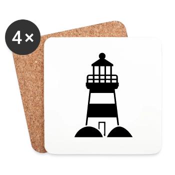 phare - Dessous de verre (lot de 4) - blanc - Devant