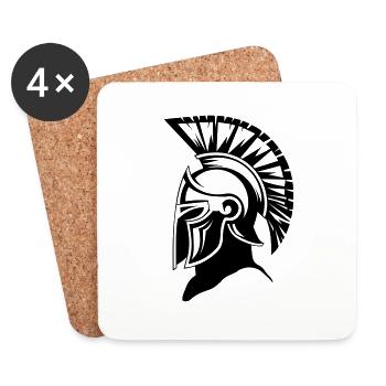 Sparta Spartan Warrior - Coasters (set of 4) - white - Front