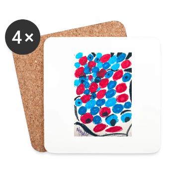 What do you see? - Dessous de verre (lot de 4) - blanc - Devant
