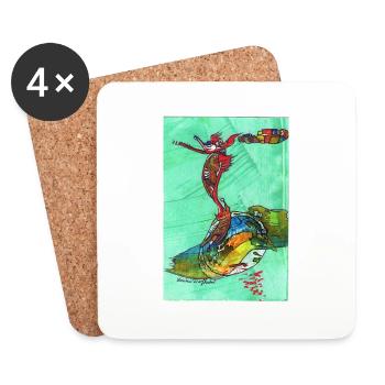 FUNtasie - Coasters (set of 4) - white - Front