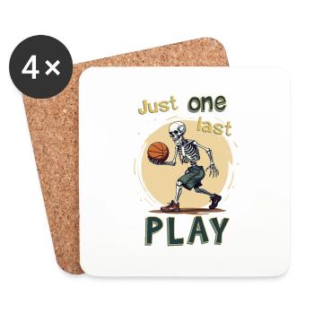 Just one last play. - Coasters (set of 4) - white - Front