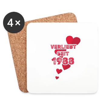 1988 - Coasters (set of 4) - white - Front