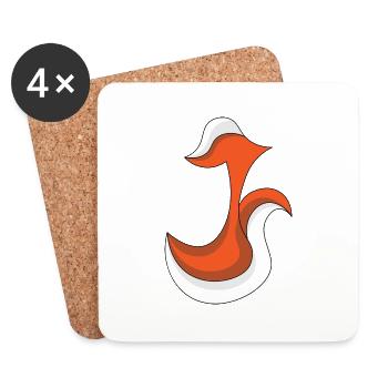 J Fox - Coasters (set of 4) - white - Front