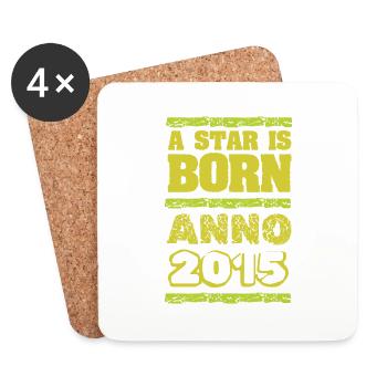 Star 2015 - Untersetzer (4er-Set) - Weiß - Vorne