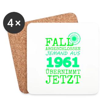 1961 - Coasters (set of 4) - white - Front