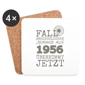 Fall 1956 - Untersetzer (4er-Set) - Weiß - Vorne