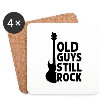 old guys still rock - Coasters (set of 4) - white - Front